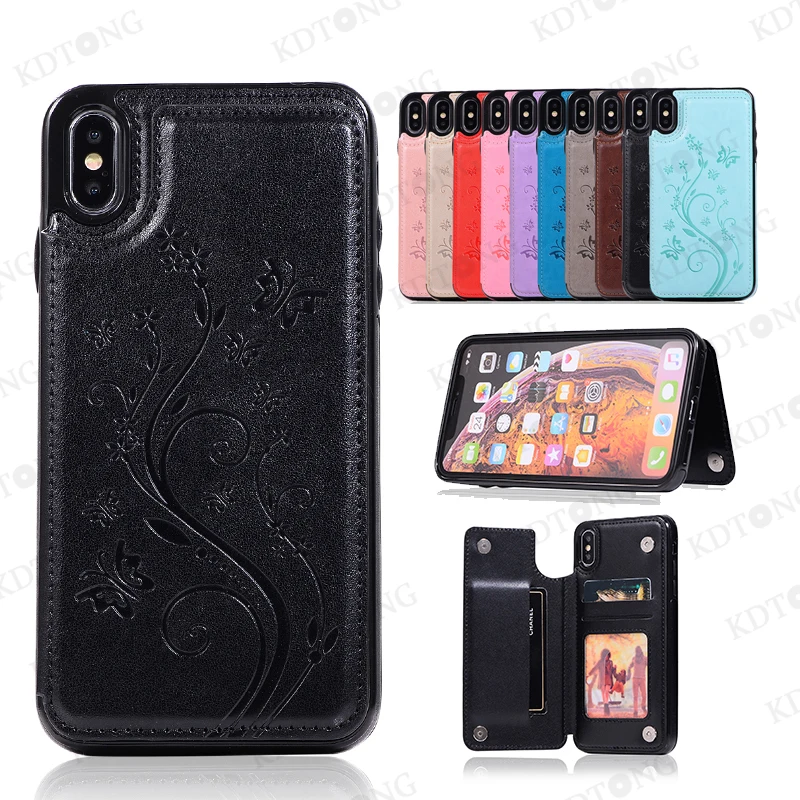 

Luxury Retro Double Buckle Leather Phone Case For iPhone 12 11 Pro XS Max X XR XS 8 7 6 6S Plus SE 2020 Shockproof Cover Cases