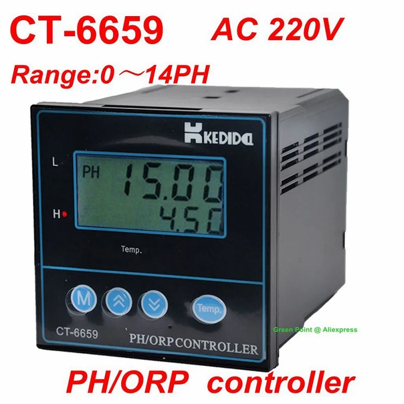 

New CT-6659 PH ORP Controller Industrial PH Meter Line PH Transmitter Industrial High Precision PH Detection Instrument Analyzer