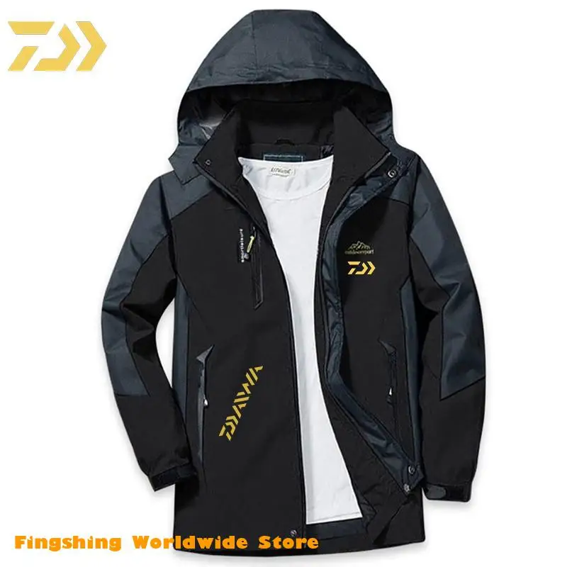 

Daiwa Fishing Jacket Windbreaker Autumn Men's Outdoor Sport Waterproof Fishing Clothing Breathable Hooded DAWA Fishing Coat