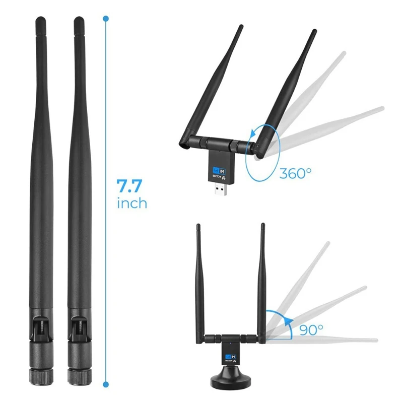 Беспроводной Wi Fi адаптер 1200 Мбит/с USB 2 4 Dongle G/стандартная сеть стабильного сигнала