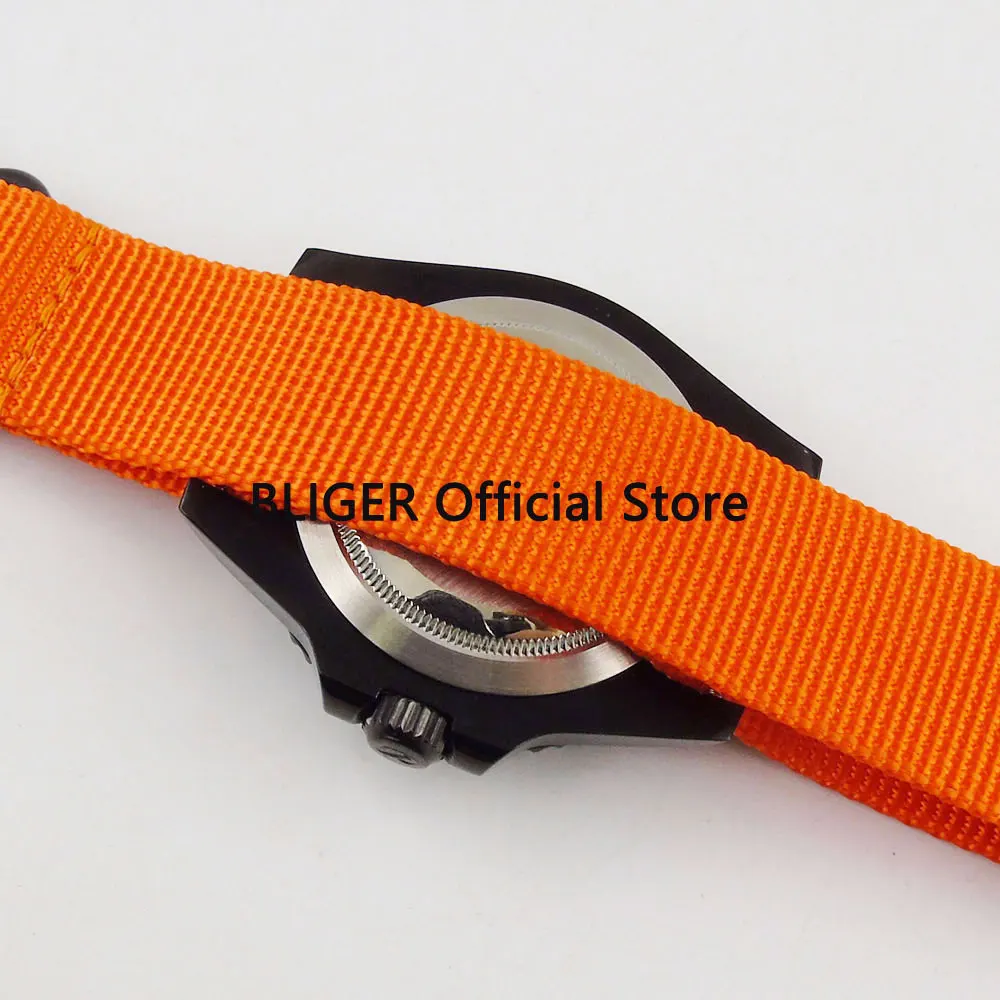 Спортивные мужские часы с сапфировым стеклом 40 мм большим циферблатом