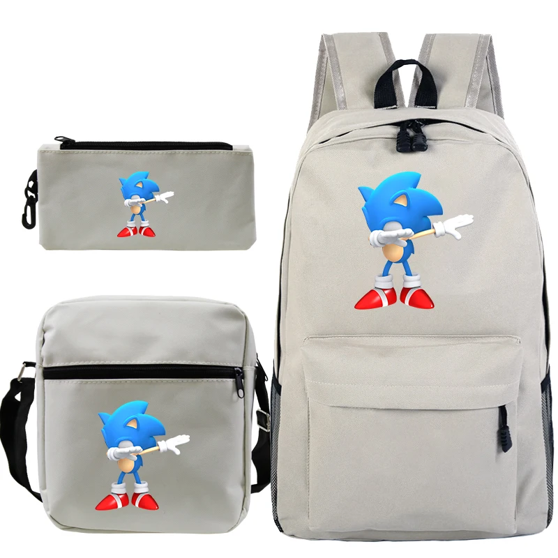 7 Sonic рюкзак наборы для подростков девочек мальчиков школьные сумки для ноутбука дорожные рюкзаки с ручкой и сумки через плечо - Цвет: 7