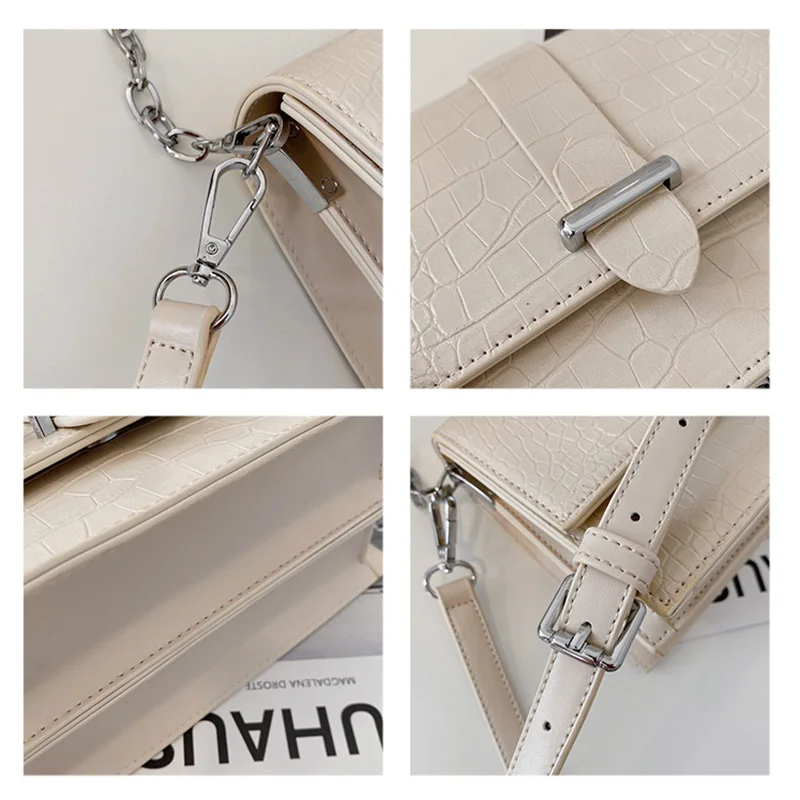 Маленькая сумка с каменным рисунком для женщин простая однотонная дамская