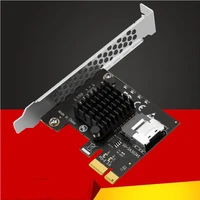 chi a mining pcie to minisas 8087 4 port sata 3 6gb ssd adapter pci e pci express x1 controller expansion card riser add on card