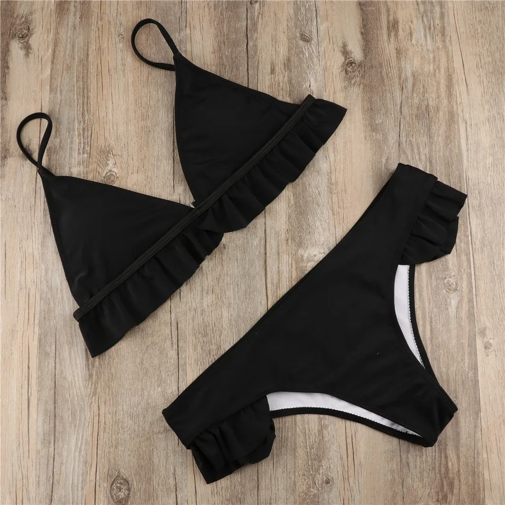 

Sexy High Cut Bikini Set Women Solid Swimwear Micro Thong Swimsuit Bathing Suit Brazilian Bikinis Summer Beachwear Biquini