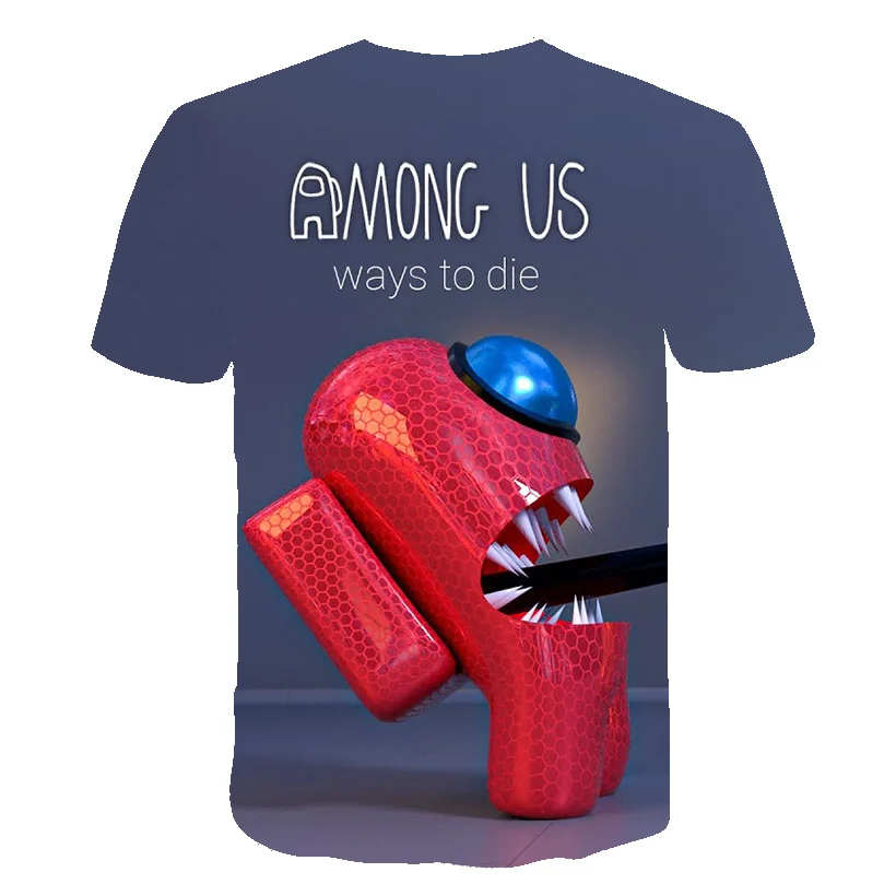 

Boys Cartoon Impostor T Shirt Game Impostor t-shirt 3D Printed Tees Kids Streetwear Clothes for Teenager Children Tops 2020 New