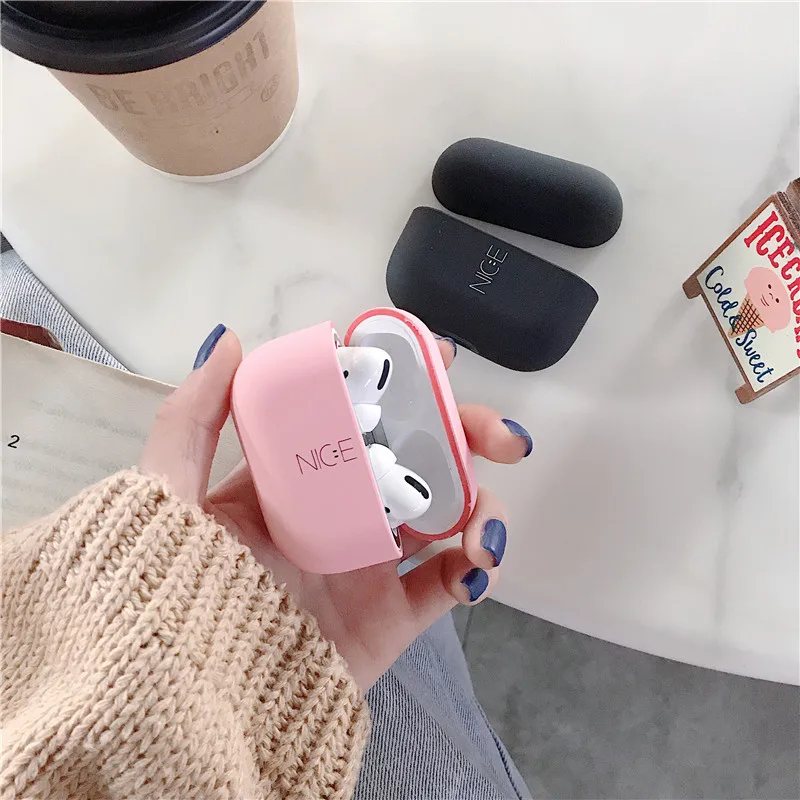 OTTWN для AirPods Pro Новый ПК Жесткий милый чехол коробка чистый цвет простой приятный