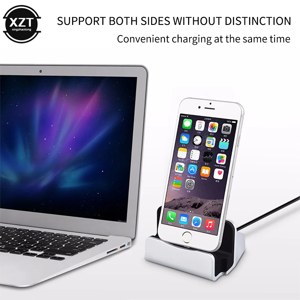 Док-станция 2 в 1 с USB-кабелем для передачи данных и зарядки телефонов | Мобильные