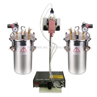 high viscosity a b polyurethane mixing dispenser large flow resin potting machine with 3l plastic storage bucket