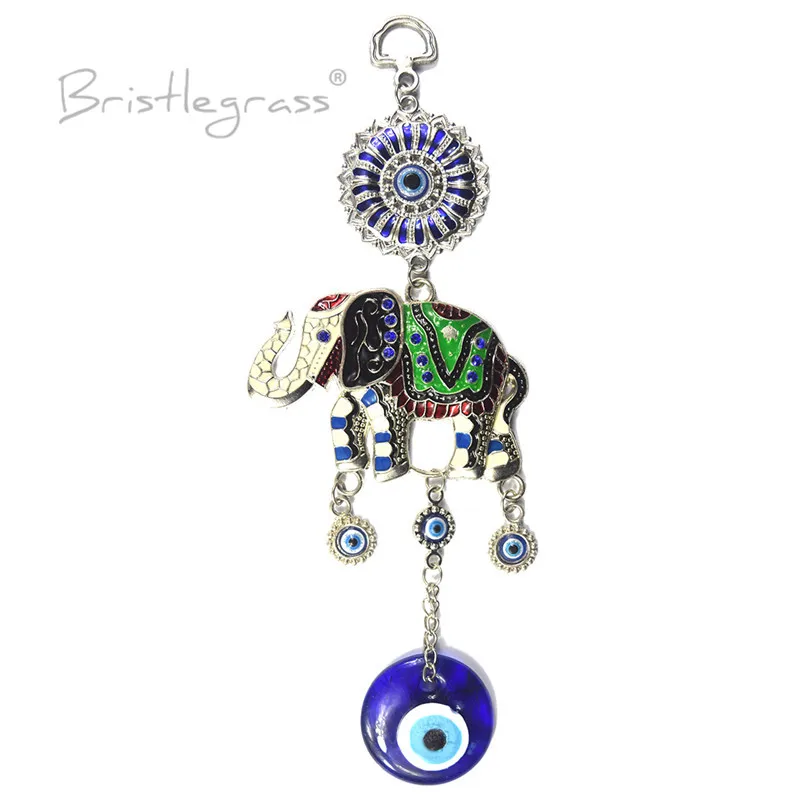Роза турецкий синий сглаза Стразы слон настенные подвесные амулеты счастливые