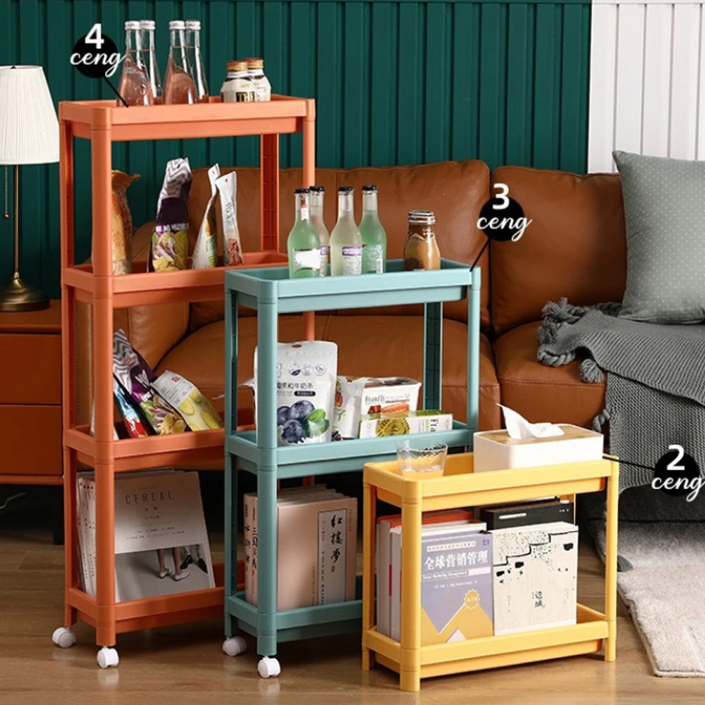 Кухонная боковая полка со швами для холодильника ванной комнаты многослойная