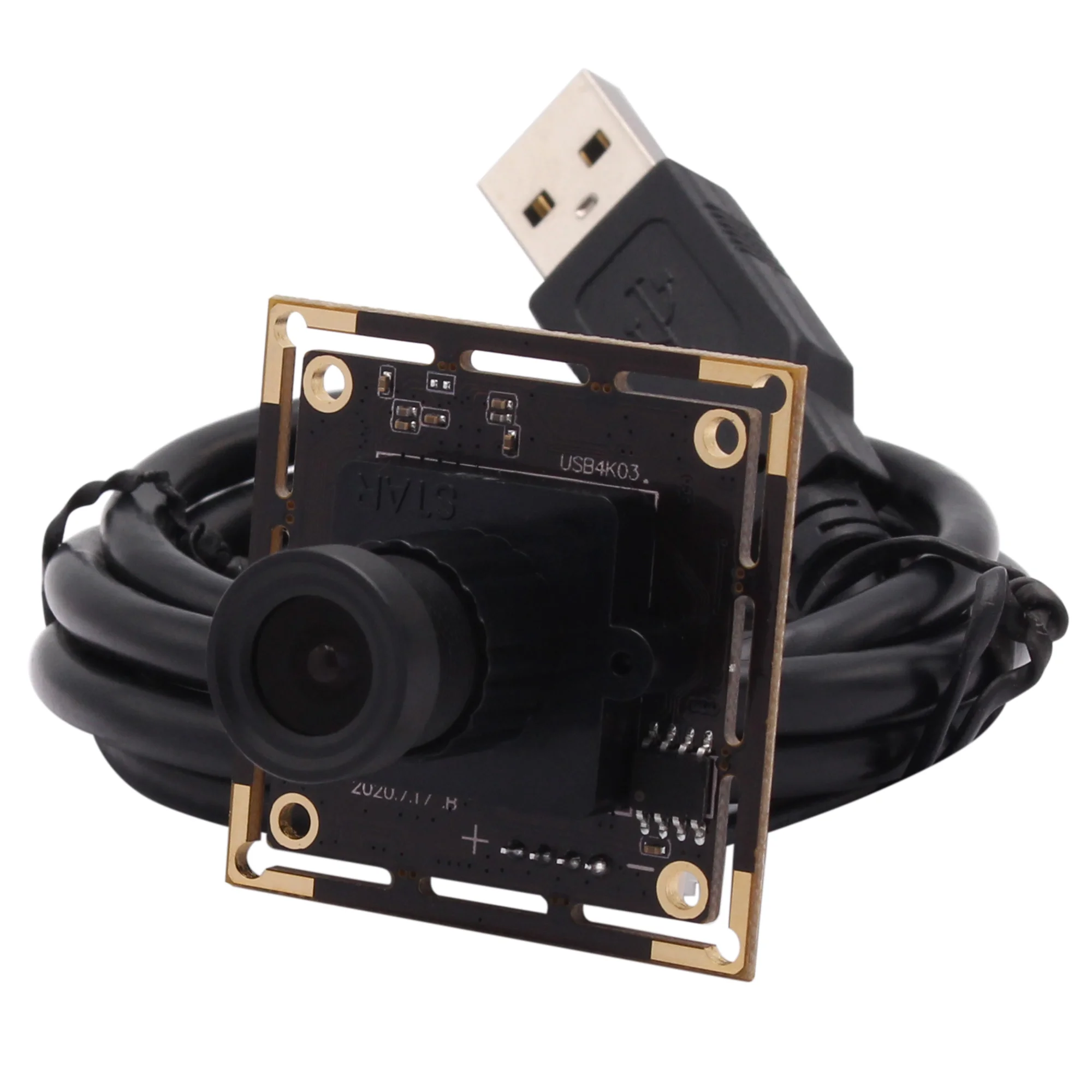 

4K USB Web Camera 3840x2160 Sony IMX415 Mjpeg 30fps High Speed PC Webcam USB Camera Module for OBS, Skype Live Video Calling