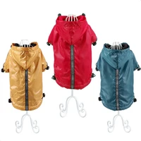 raincoat for pets cat dog raincoat jacket reflective fleece liner warm hood drawstring pet clothing wholesale retail xs 3xl