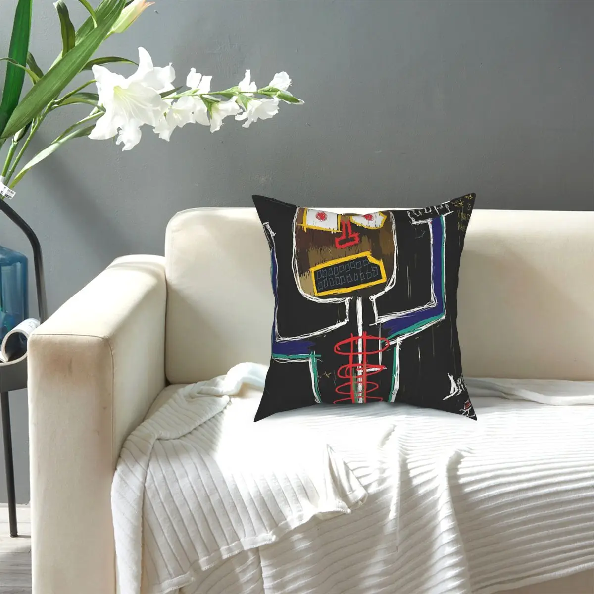 Несправедливостью абстракция Баския мультипликационным мотивом домашний декор