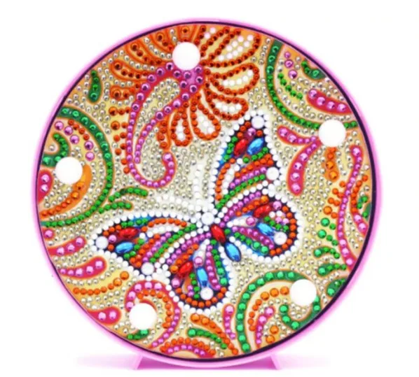 

JOYLIVE DIY Diamond Christmas Halloween Diamond Painting LED Lamp Light Mandala 5D Diamond Embroidery Landscape Rhinestones