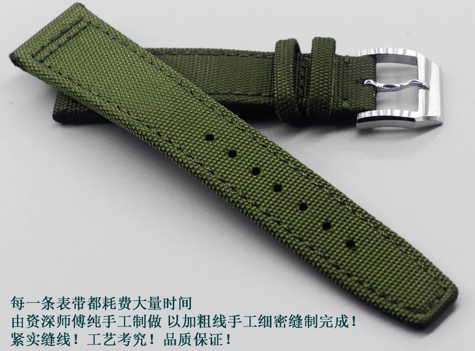 

Handmade Nylon 22mm high quality Leather Watchband Strap For MIDO Tissot Longines Citizen Sport Watchstrap Bracelet Man 20mm
