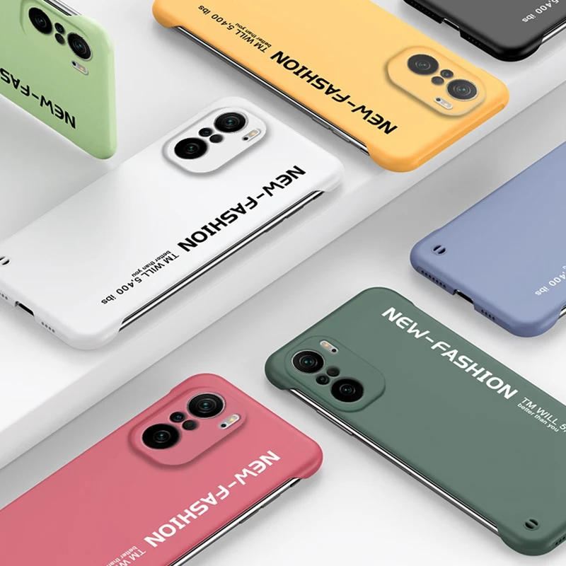 frameless hard phone case for xiaomi mi 11i 11 lite ultra mi poco f3 x3 gt f2 m3 pro redmi note 9 9t 10t 10x k40 pro cover case free global shipping
