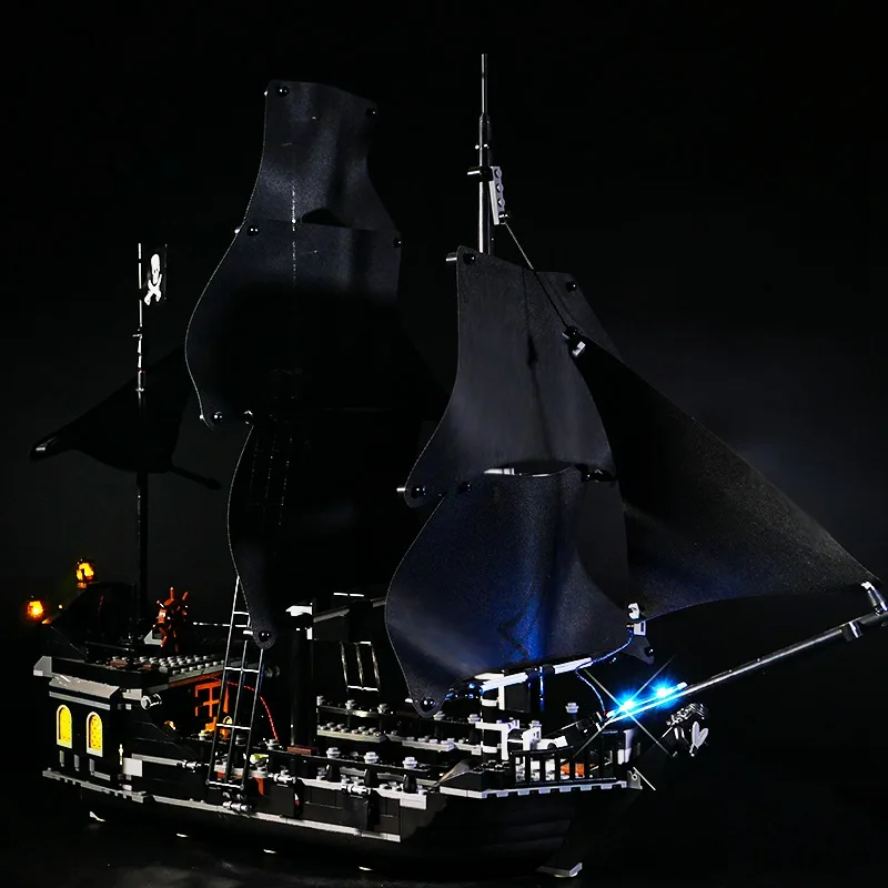 

Only LED Lighting Kit for Pirates of the Caribbean Black Pearl 4184 (NOT Include The Model)