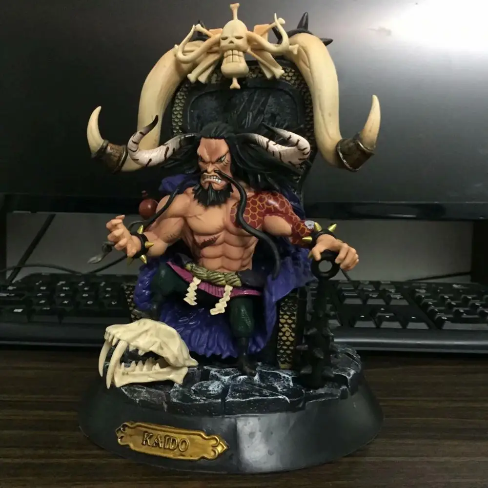 Одна штука Kaido ПВХ фигурка 230 мм цельная аниме Luffy Коллекционная модель