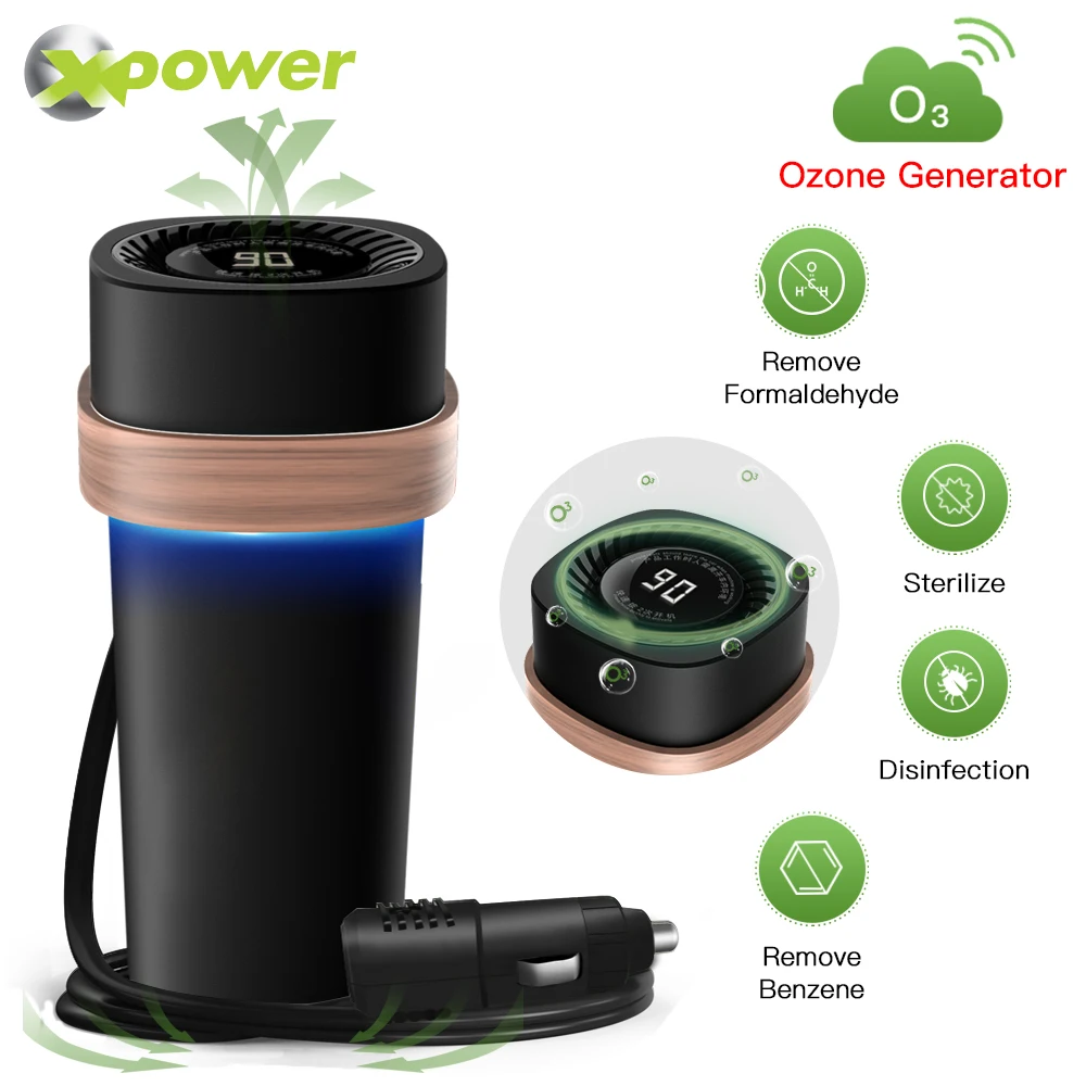 Автомобильный генератор озона озонатор освежитель воздуха очиститель 12 В для