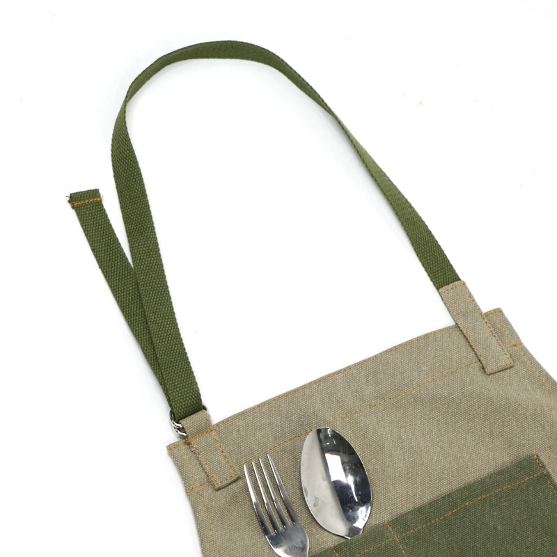 Рабочий дизайн Печать холст шеф повара фартуки экологически чистые толстые и