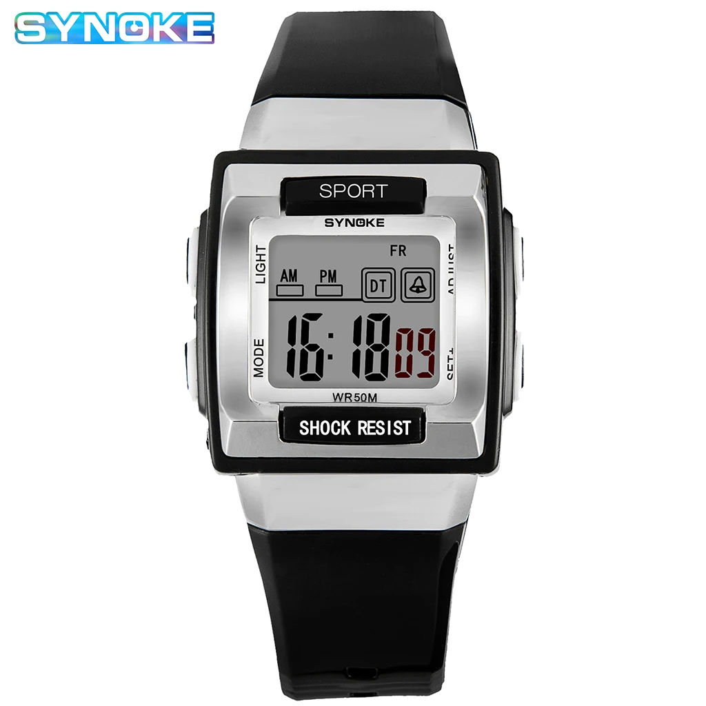 

SYNOKE Children Boys LED Electronic Digital Watch Waterproof Wristwatches Sports Watch For Kids Girls Student Clock Dropshipping
