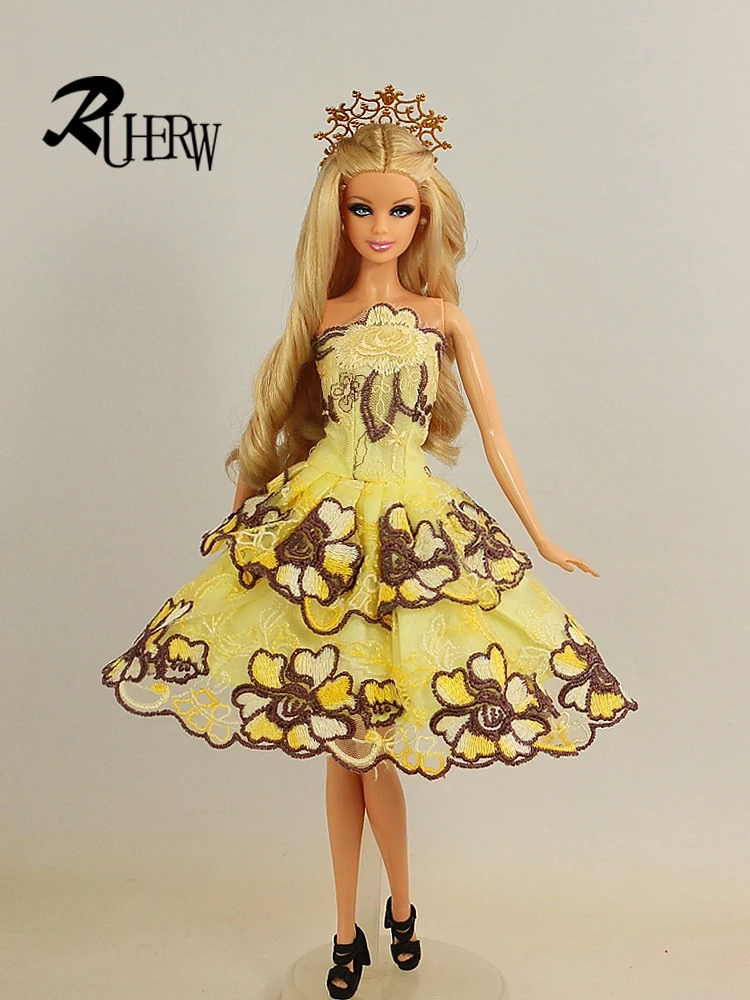 Новое балетное короткое платье ручной работы модная одежда для куклы Барби