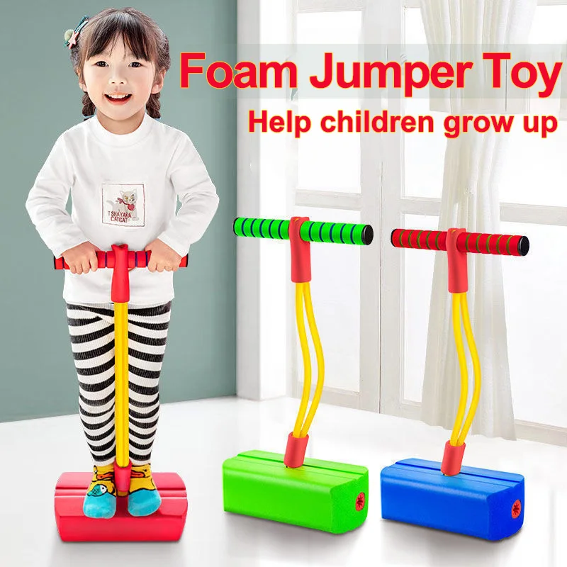 

Pogo Stick Frog Jumping Children Sports Games Stencils Pole Foam Jumper Outdoor Toys for Kids Fun Fitness Equipment Toys