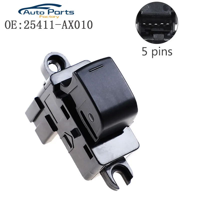 Новая электрическая кнопка стеклоподъемника для Nissan Tiida 25411-AX010 25411AX010 25411-AX000 |