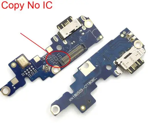 AAA Quality Usb зарядный порт зарядное устройство док-станция Антенна Разъем микрофон гибкий кабель плата для Nokia X6/6,1 Plus TA-1099/1103 - Цвет: AAA Quality