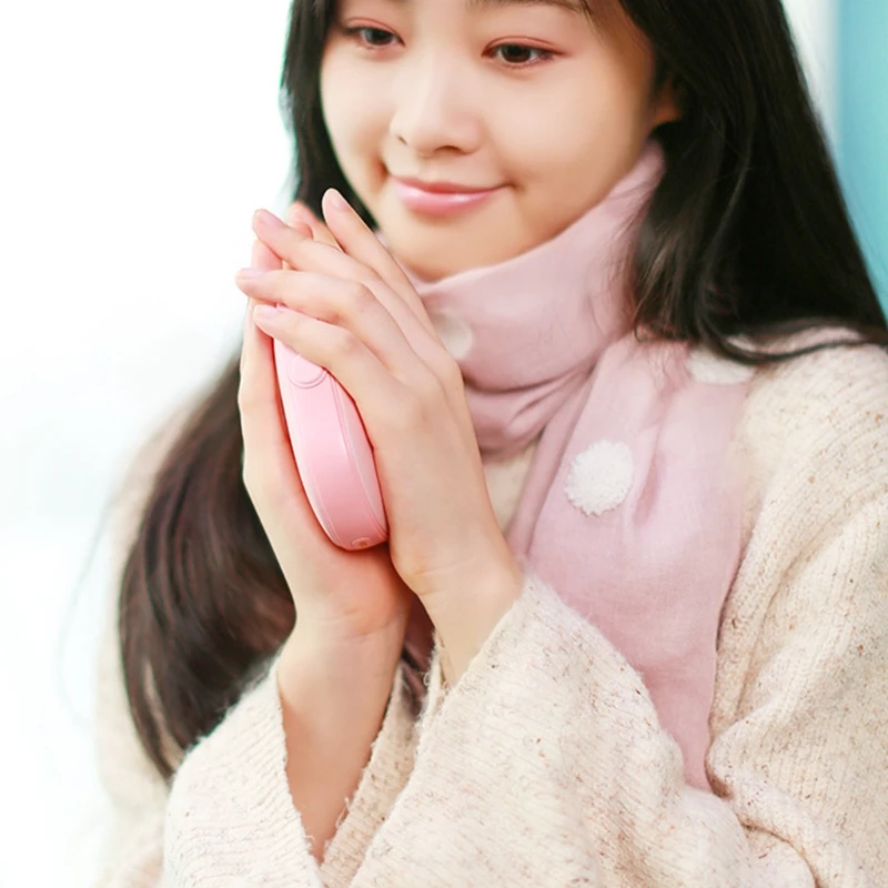 10000mAh USB Rechargeable Electric Hand Warmer Winter Double-Side Heating Mini 5V Long- Pocket Power Bank 2 In 1