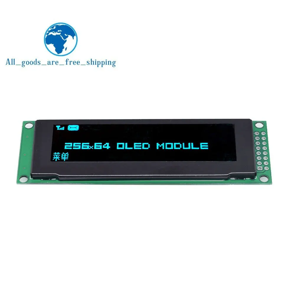 Синий TZT OLED дисплей 2," 256*64 25664 точек Графический ЖК-модуль дисплей экран LCM SSD1322 контроллер Поддержка SPI - Цвет: Синий