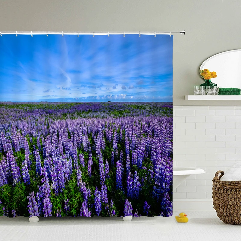 Шторы для душа из полиэстера 12 крючков водостойкие|Шторы душа| |