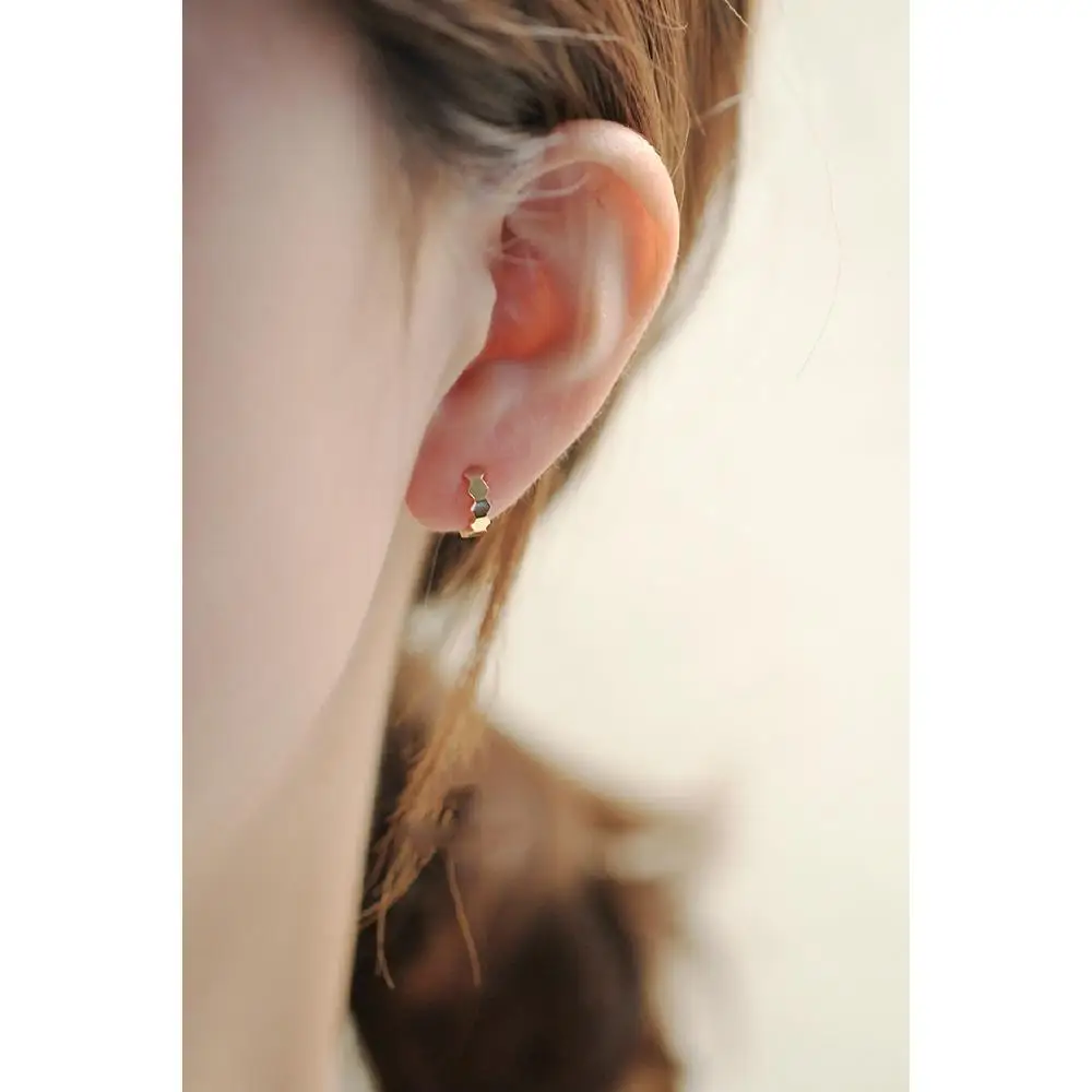 Серьги гвоздики в европейском и американском стиле из золота 9 к|Серьги-кольца| |