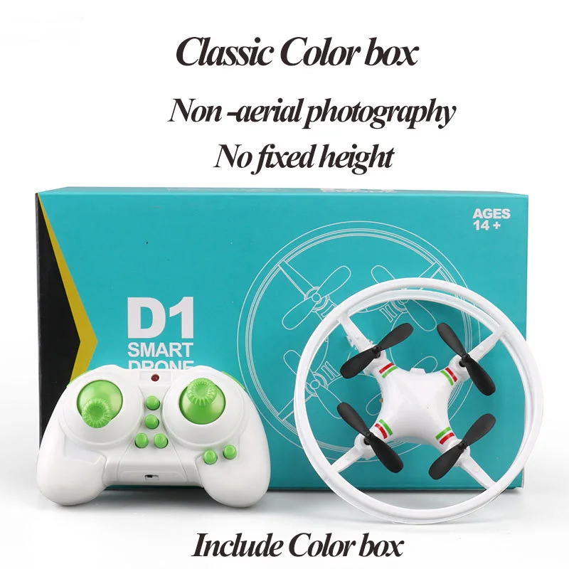 classic Color box Новые Дешевые RC вертолеты 2,4 ГГц мини Дрон с камерой RC Квадрокоптер без камеры один ключ снять игрушки подарок для детей - Цвет: classic Color box