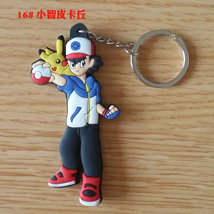 16- Мультфильм Аниме ПВХ Покемон Сквиртл Bulbasaur Venusaur Chansey Psyduck Jigglypuff Totodile Houndoom прекрасный Забавный брелок Кадена - Цвет: 16-