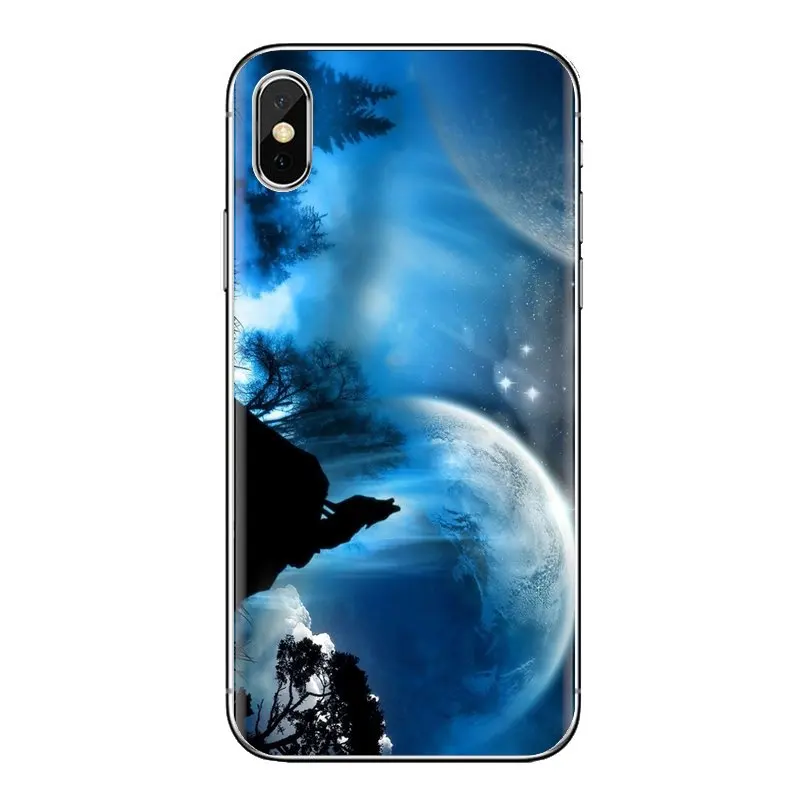 Moon Wolf для Samsung Galaxy J1 J2 J3 J4 J5 J6 J7 J8 плюс 2018 Prime 2015 2016 2017 прозрачные мягкие чехлы |