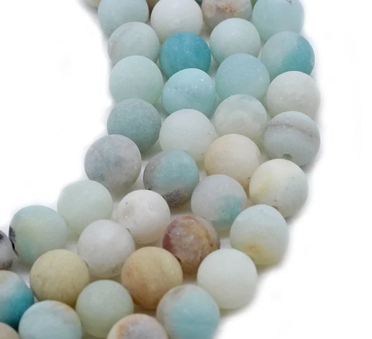 Натуральный Матовый цветочный камень amazon незакрепленные бусины | Украшения и