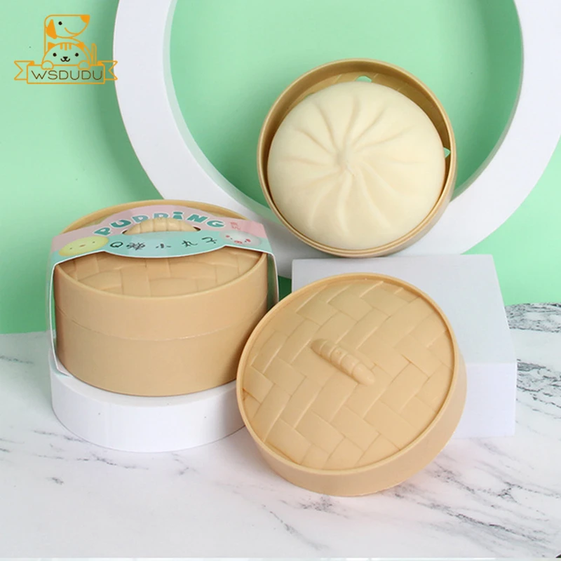 Симпатичные игрушки сжималки Baozi новинка мягкие приколы на пару антистресс для