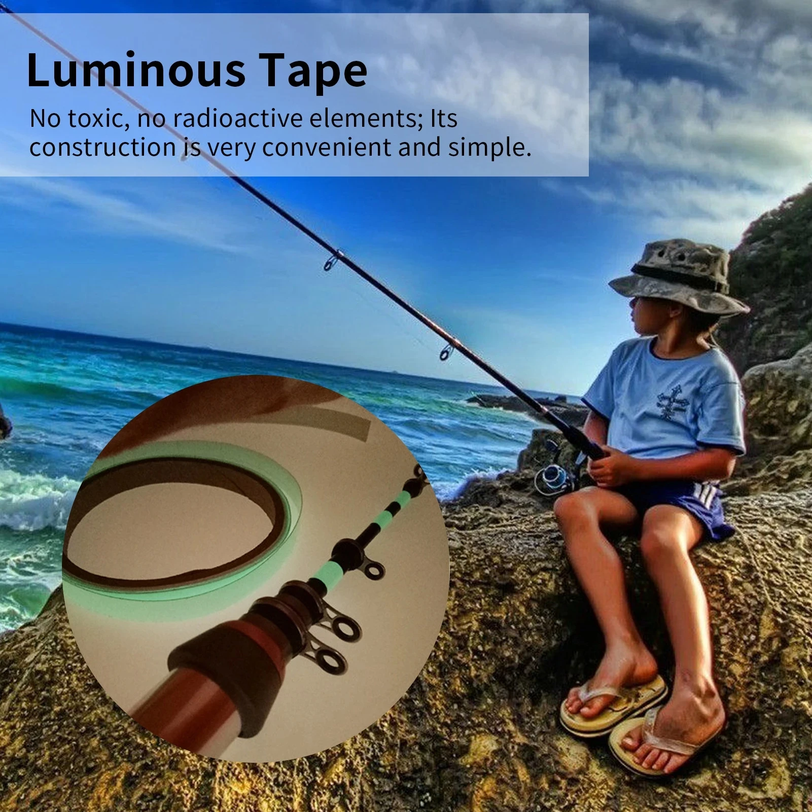 3 метра светящийся стикер s водонепроницаемый самоклеящийся для рукоделия