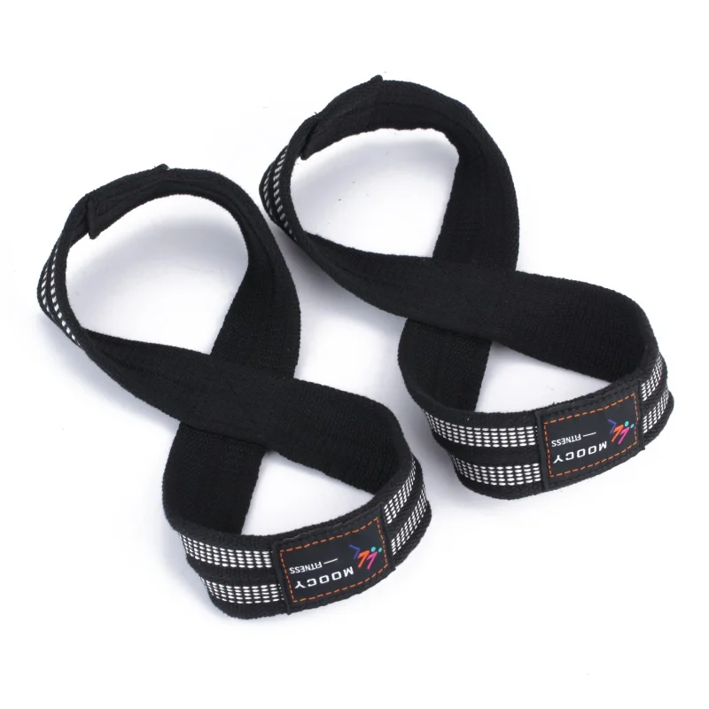 Figure 8 Weight Lifting Straps DeadLift Wrist Strap For Pull-ups Horizontal Bar Powerlifting Belt Gym Fitness Bodybuilding | Спорт и