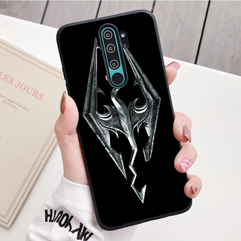 Чехол для телефона с логотипом Skyrim черный силиконовый чехол Redmi note 9 8 7 Pro S 8T 7A |