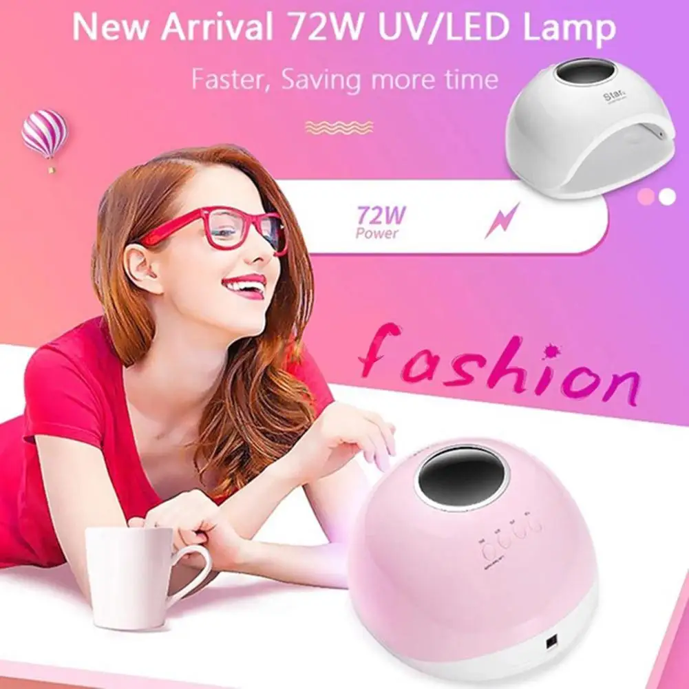 Профессиональный 110-240 В умный датчик Светодиодный УФ-лампа для ногтей Гель-лак