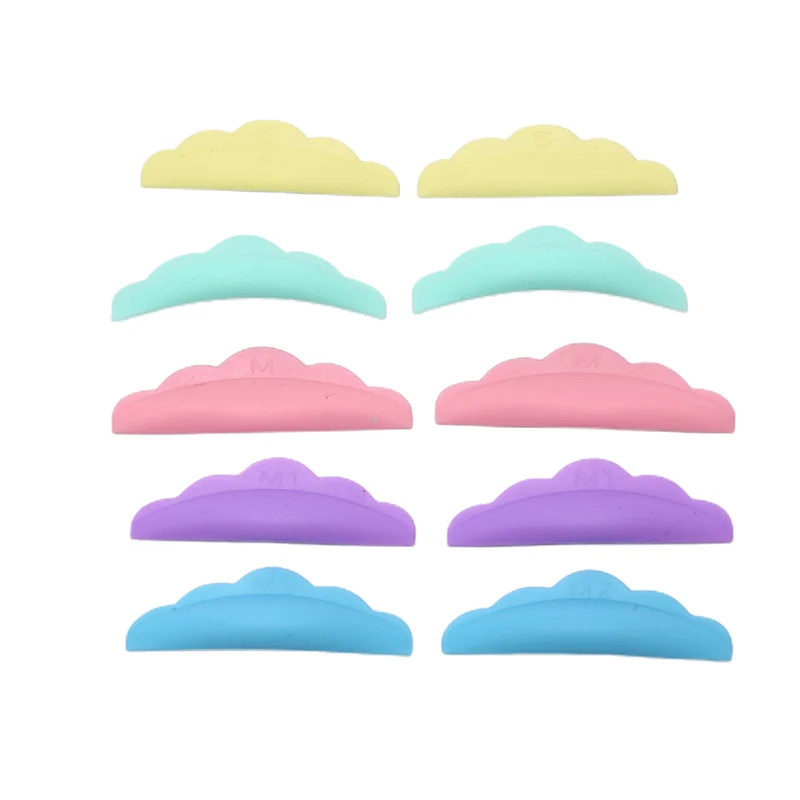 

5 пар, Мерцающая подкладка для разноцветных ресниц