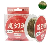 100m spot carp fishing line invisible camouflage line fluorocarbon coated nylon thread fishing line leader line
