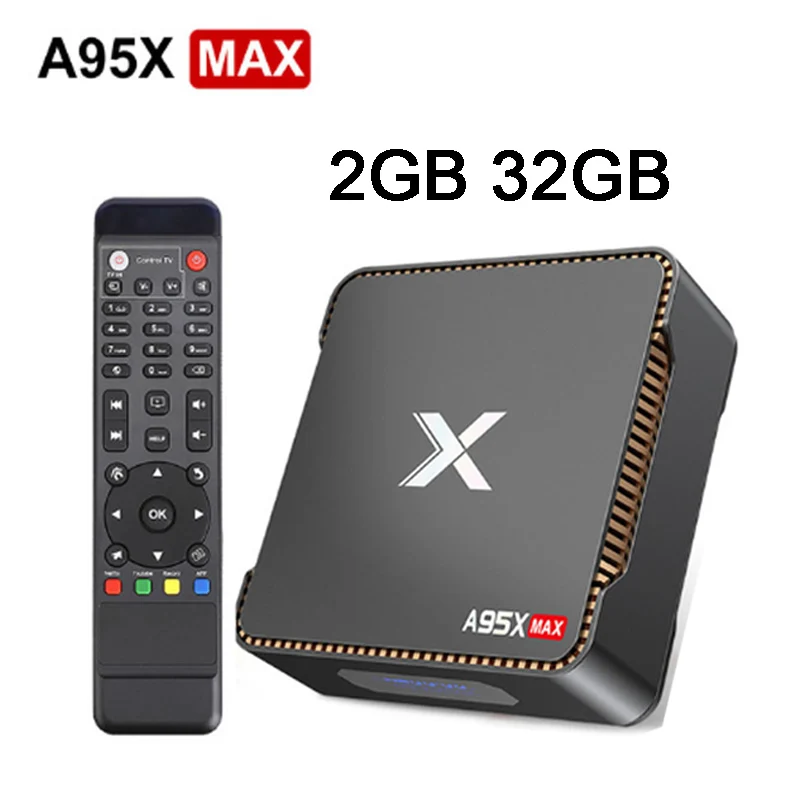 2GB RAM 32GB eMMC A95X MAX Android tv Box Amlogic S905 X2 четырехъядерный Cortex A53 2,4G& 5G Wifi BT HDD HDMI2.1 USB3.0 Android 8,1 1000M ТВ-приставка - Цвет: 2GB RAM 32GB eMMC