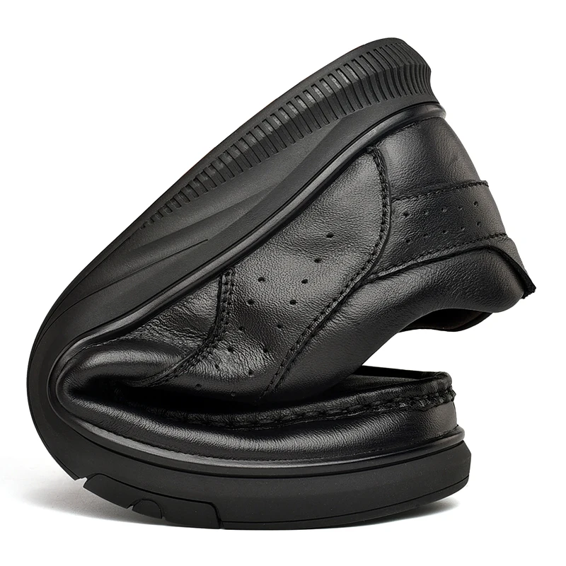 

2020 fashion Men's casual genuine leather shoes lace up sneakers male oxfords outdoor travel shoes zapatillas deportivas