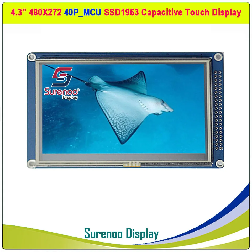 Емкостный/резистивный сенсорный ЖК модуль 16 _ bit MCU TFT 4 3 дюйма 480*272 ssdтогда панель