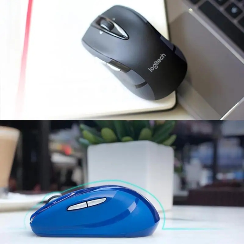 Беспроводная мышь logitech M545/M546 2,4G с двумя дополнительными кнопками для большого пальца эргономичная оптическая игровая мышь 1000 dpi Лазерная игровая мышь