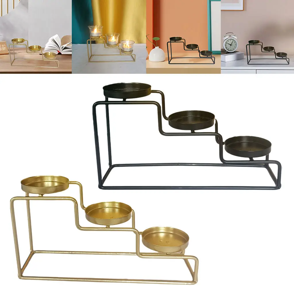 Подсвечник в стиле ретро с лестницей железный подсвечник для чая декоративные